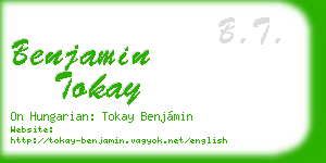 benjamin tokay business card
